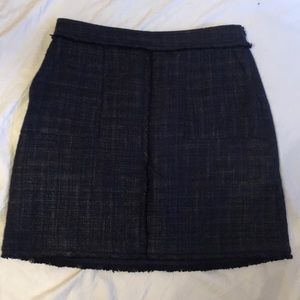 Banana Republic Navy Boucle Skirt | 12